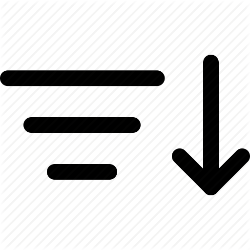 Arrange, Filter, Order, Sort, Sorting Icon