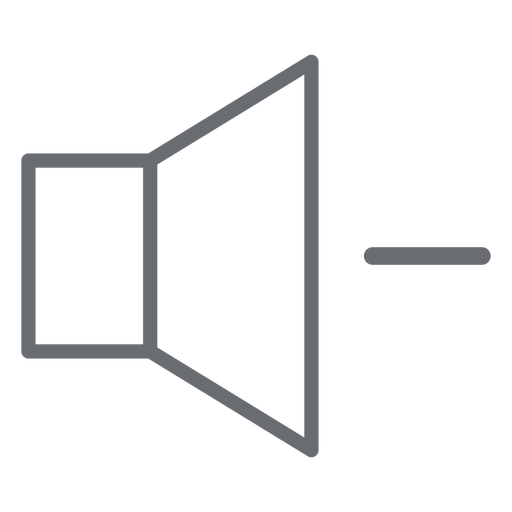 Volume Down Stroke Icon