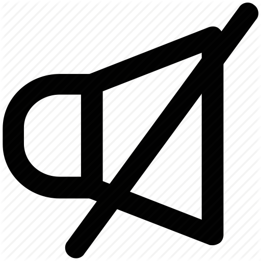 Audio, Mute, Silent, Sound Off, Speaker, Voice, Volume Icon