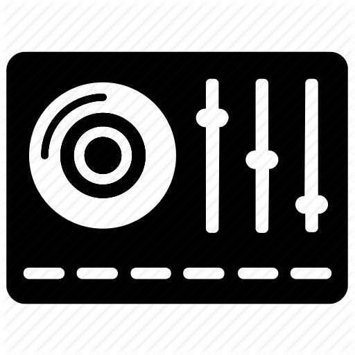 Audio Equalizer, Audio Setting, Dj Panel, Dj Table, Songs Player Icon
