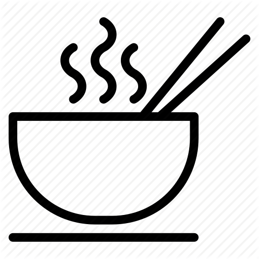 Bowl, Chopstick, Eat, Food, Hot, Noodle, Soup Icon