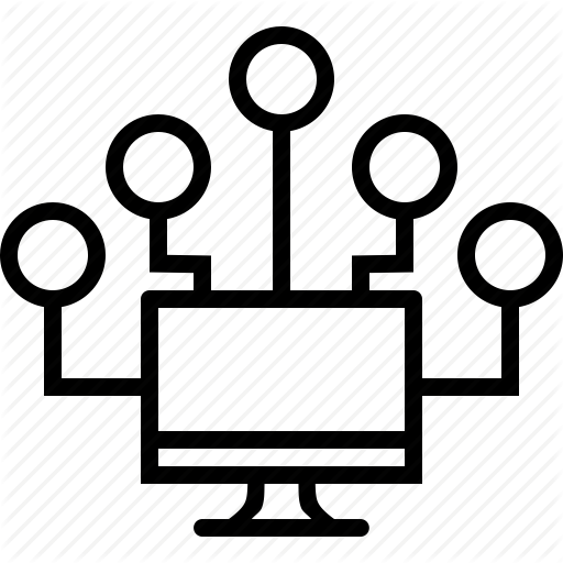 Computer, Connection, Master, Network, Node, Slave, Source Icon