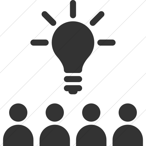 Simple Dark Gray Iconathon Crowdsourcing Icon