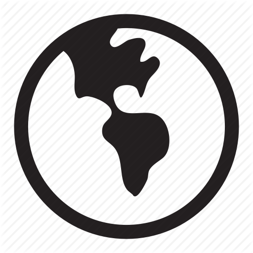 Earth, Globe, North America, South America, World Icon