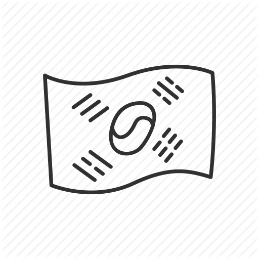 Country, Flag, Korean, Nation, Seoul, South Korea Icon