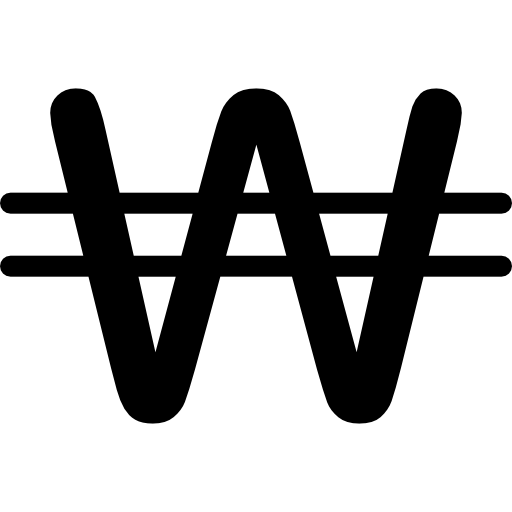 South Korea Won Currency Symbol
