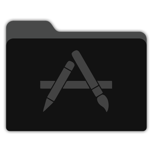 App Store Black Folder Icon