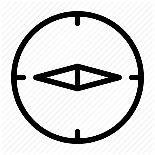 Compass, Direction, Navigation, North, South Icon