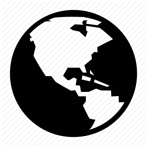 Globe, Latinamerica, North America, Ocean, Solid, South America