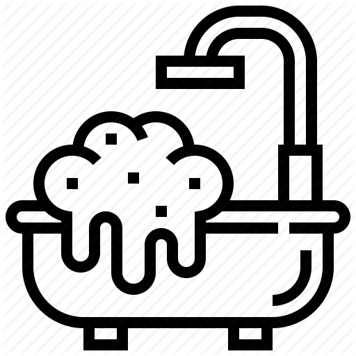 Bath, Bathroom, Bathtub, Clean, Spa Icon