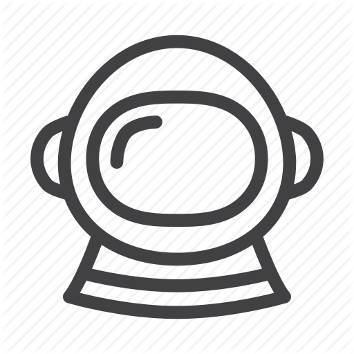 Astronaut, Helmet, Space Icon