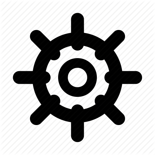 Boat, Marine, Nautical, Wheel Icon