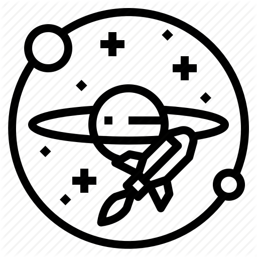 Planet, Saturn, Space, Spacecraft Icon