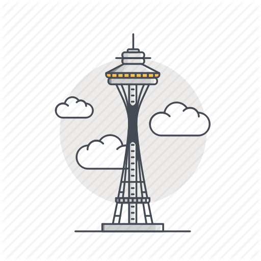 Landmark, Monument, Needle, Space, Space Needle, Tower Icon