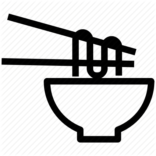 Chopsticks, Noodles, Pasta, Spaghetti Icon