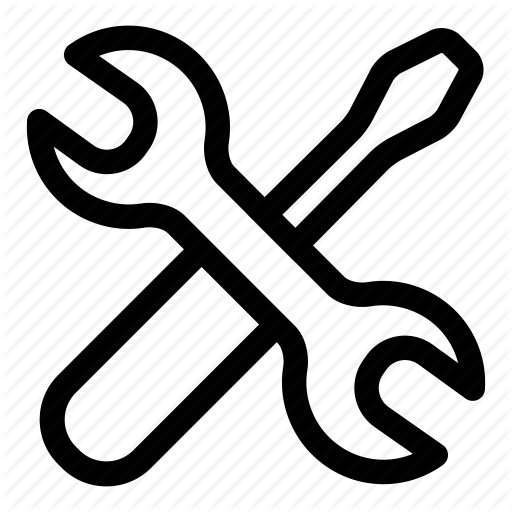 Equipment, Garage, Repair, Screwdriver, Spanner, Tools, Wrench Icon