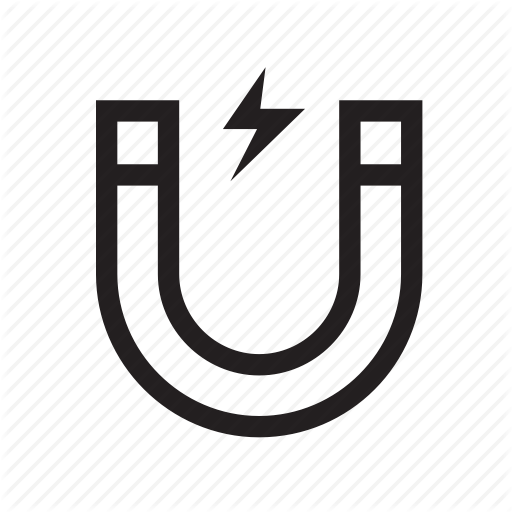 Attract, Electric, Horseshoe, Magnet, Poles, Spark Icon