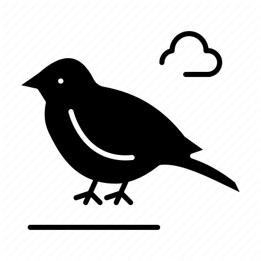 Bird, British, Small, Sparrow Icon