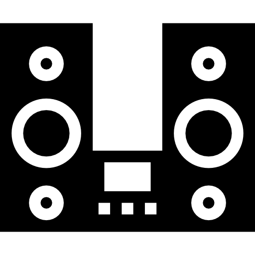 Music Player With Two Big Speakers