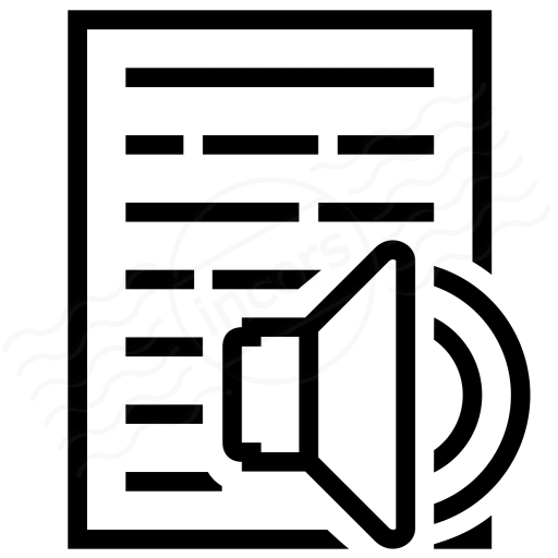 Iconexperience I Collection Text Speaker Icon