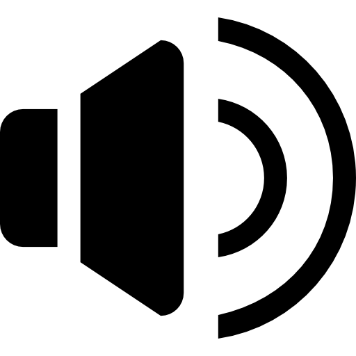 Interface Speaker Black Icon