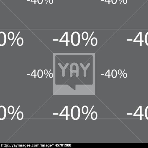 Percent Discount Sign Icon Sale Symbol Special Offer Label