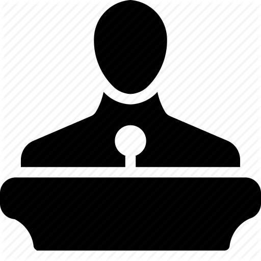 Meeting, Public Speaking, Speaker, Speech Icon