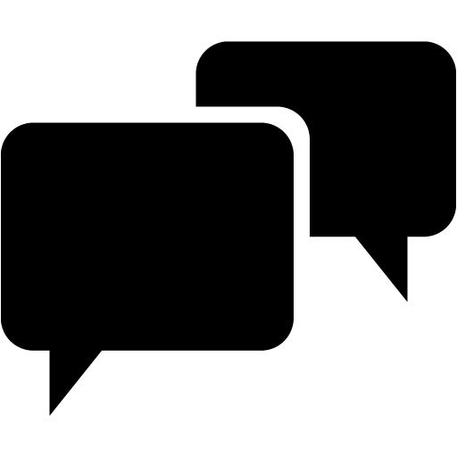 Black Speech Bubble Icon