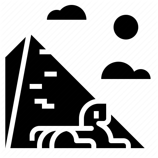 Egypt, Landmark, Pyramid, Sphinx Icon