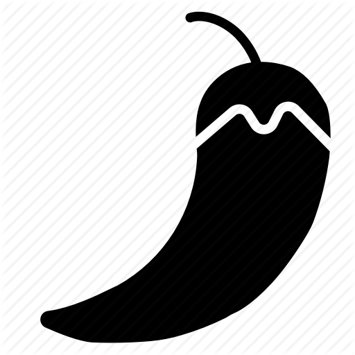 Chilli, Food, Hot, Pepper, Spicy, Vegetarian Icon