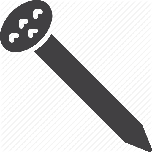 Carpentry, Hobnail, Nail, Pin, Spike Icon