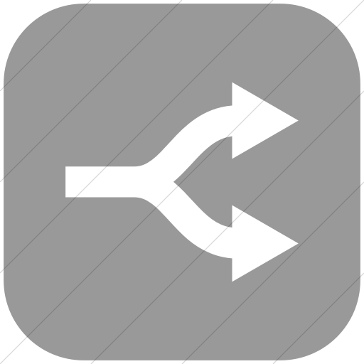 Flat Rounded Square White On Light Gray Raphael Arrow