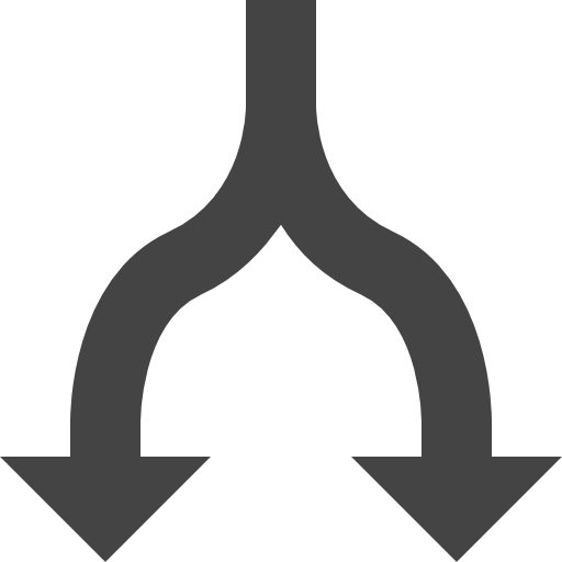 Road, Split Icon Free Of Vaadns