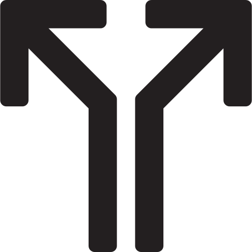 Split Arrows Png Icon