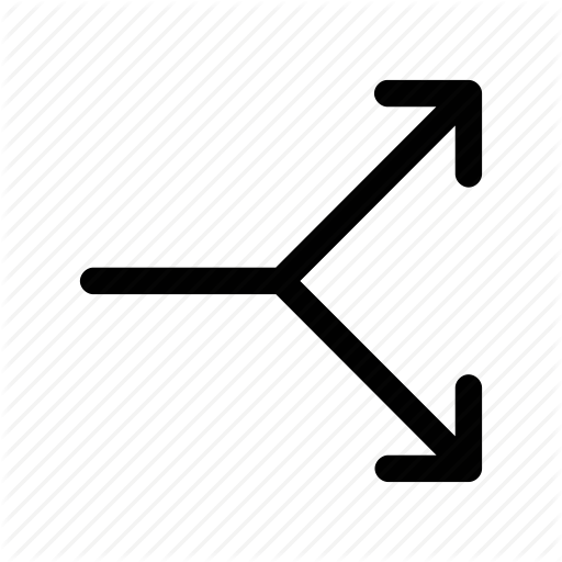 Arrow, Break, Divide, Share, Split Icon