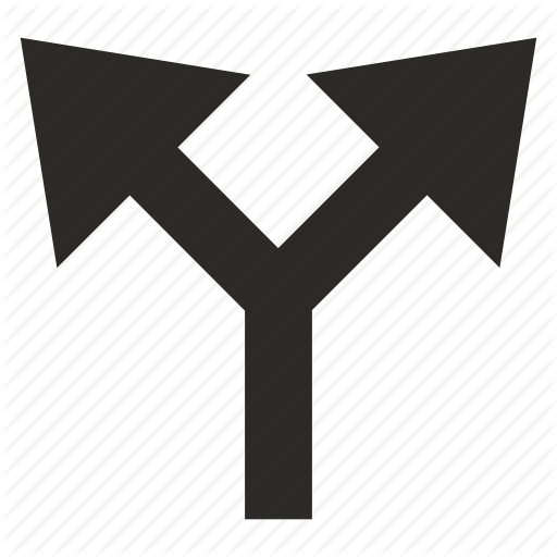 Arrows, Function, Operation, Split Icon