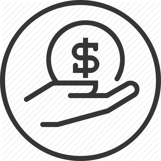 Coin, Donation, Funds, Hand, Money, Revenues, Sponsor Icon