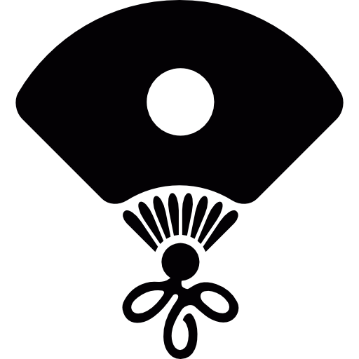 Fan With Central Spot Symbol Of Japan Icons Free Download