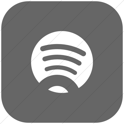 Flat Rounded Square White On Gray Foundation Social