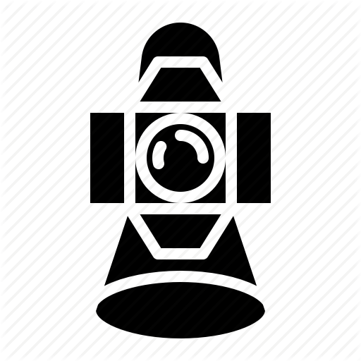 Lights, Spotlight, Technology Icon