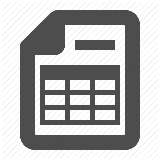 Document, File, Report, Spreadsheet, Table Icon