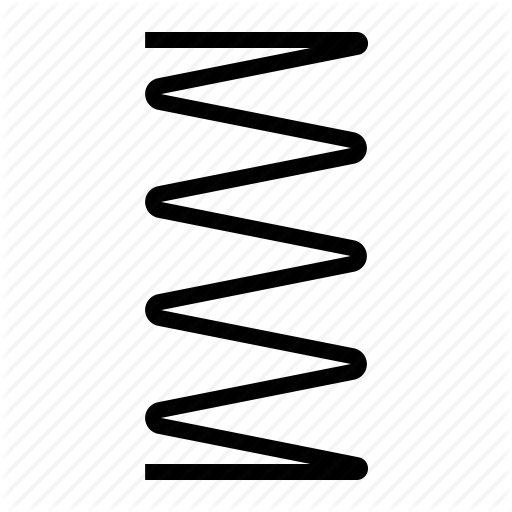 Compression, Extension, Motorbike, Parts, Spring Icon