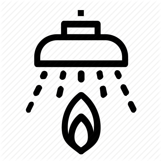 Fire, Sprinklers Icon
