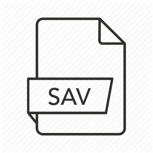 Sav, Sav Document, Sav File, Sav Icon, Sav Icon, Saved Data
