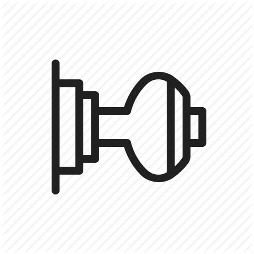 Icon Door Handles Door Knob Handle Vector Symbol Icon Design