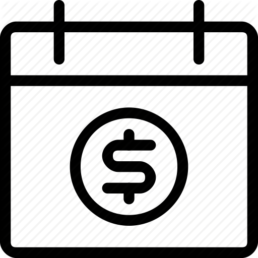 Calendar, Cash, Date, Day, Dollar, Money, Month Icon