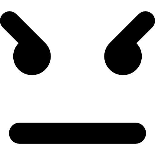 Angry Emoticon Square Face Icons Free Download