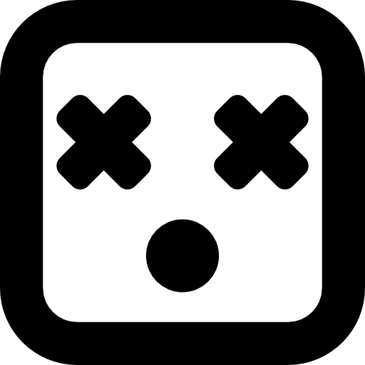 Blind Square Face Icons Free Download