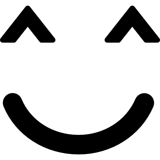 Smiley With Closed Eyes Rounded Square Face Icons Free Download