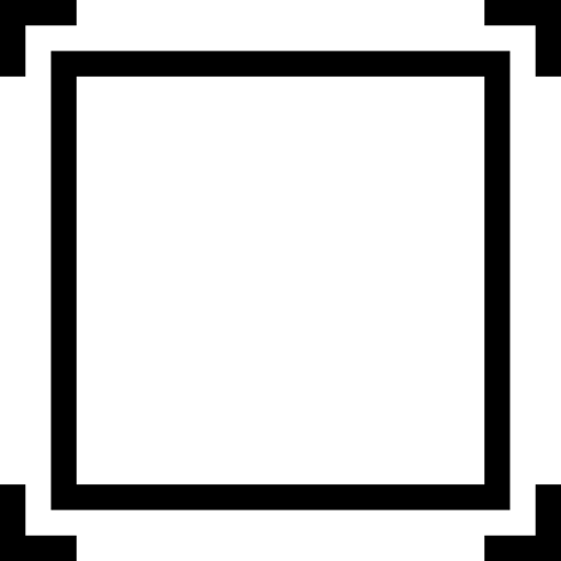 Frame Square Symbol With Four Angles